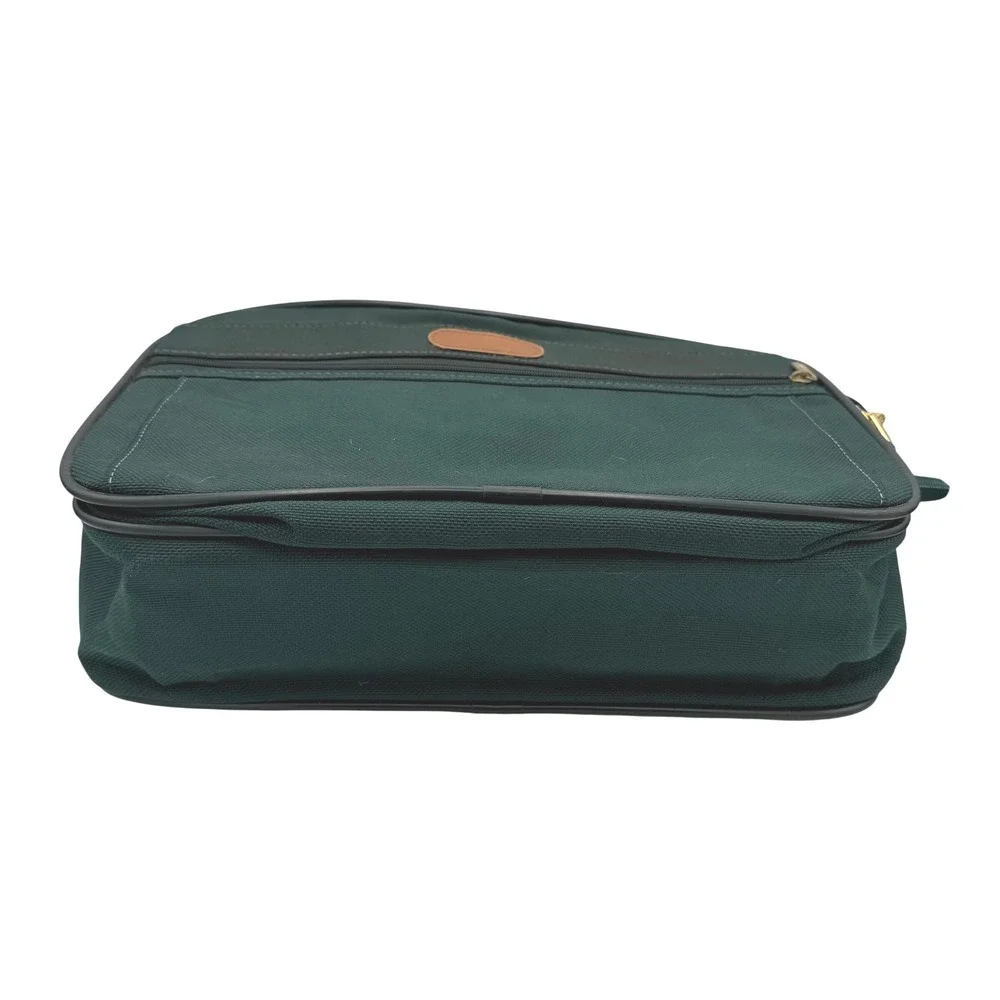 Hartmann VTG Forest Green Canvas Messenger Bag Crossbody‎ Travel Briefcase